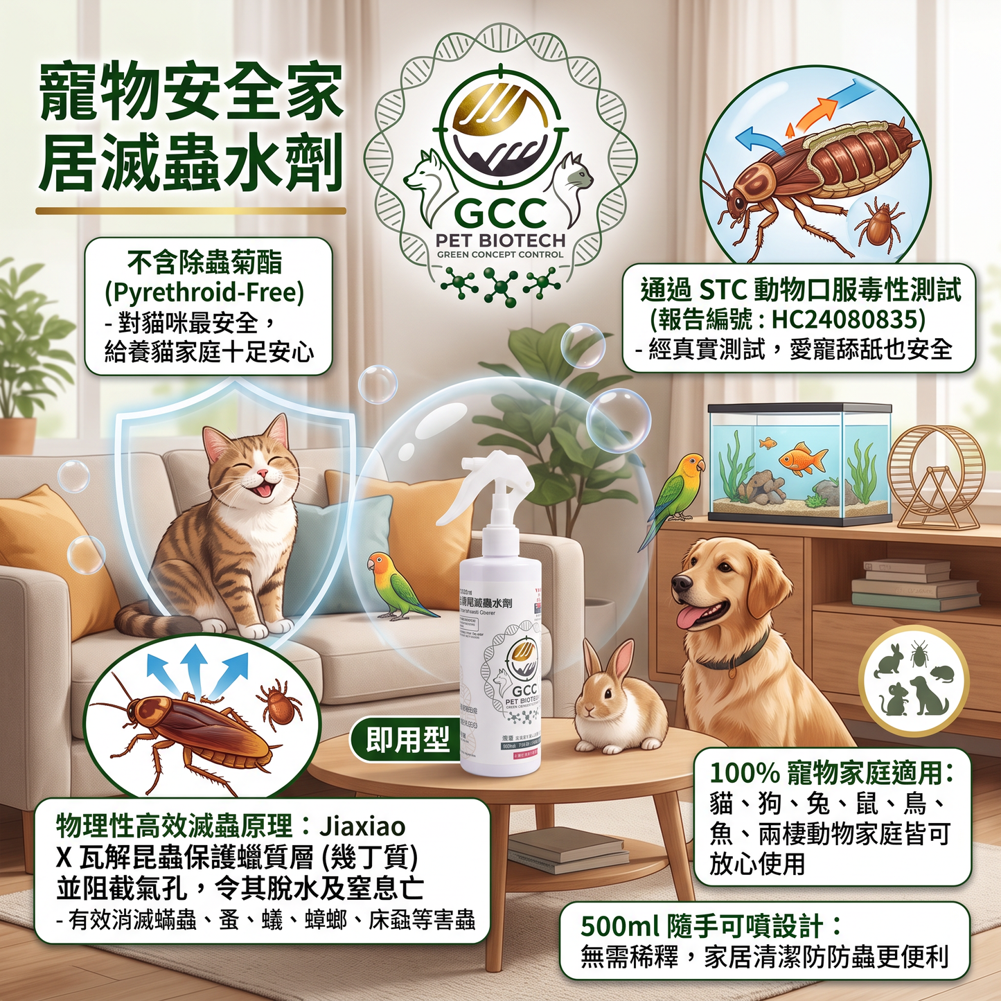 GCC Pet-Safe Insecticide 500ml